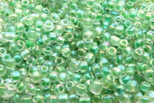 15 Perles de rocaille en verre 2mm 1.89€ les 40g Vert Clair